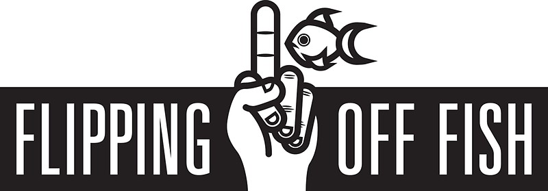 Buy a Flipping Off Fish sticker and become an official fish flipper.