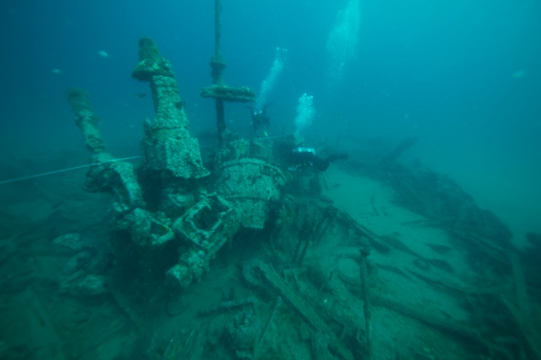 Cylinder head of the engine piston on F.W. Abrams. Photo: NOAA