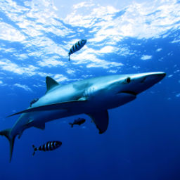 Snorkeling with Blue and Mako Sharks