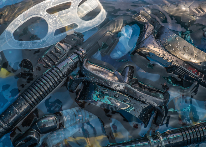 cleaning dive gear