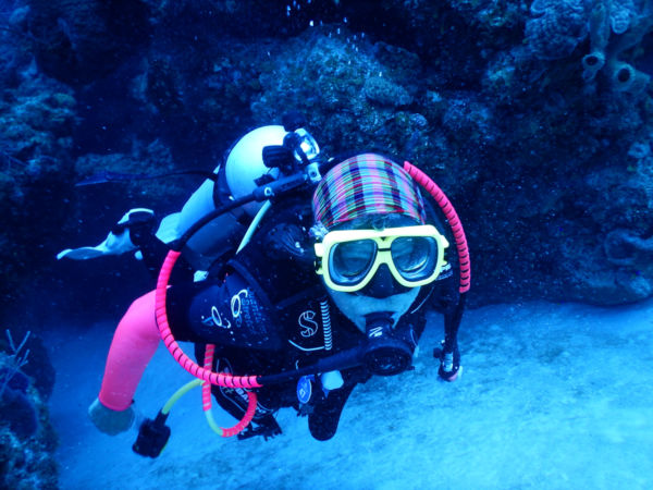 diver closeup