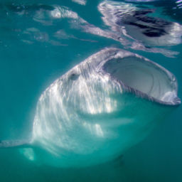 whale sharks in La Paz