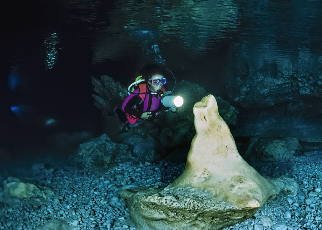 technical diving for girls