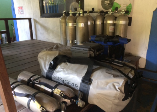 tech diving and traveling